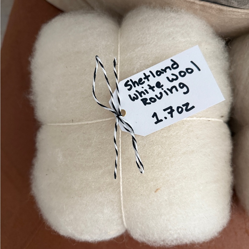 White Wool Roving